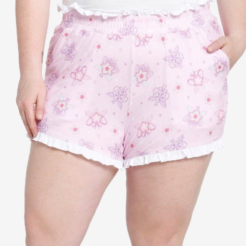Kawaii Sakura Ruffle Lounge Shorts Plus Size Hot Topic‎